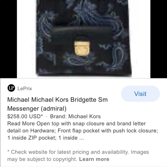 Micheal Kors Bridgette Bag - Picture 3 of 3